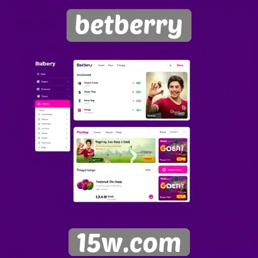 Interface do usuário do Betberry se destaca em usabilidade